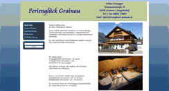 Desktop Screenshot of ferienglueck-grainau.de