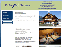 Tablet Screenshot of ferienglueck-grainau.de
